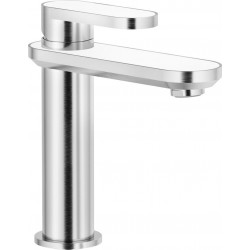 MONOMANDO DE LAVABO DRESS ACERO INOX BIANCO