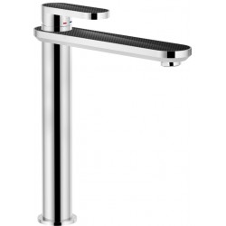 MONOMANDO DE LAVABO ALTO DRESS CROMO-CARBON POLISHED