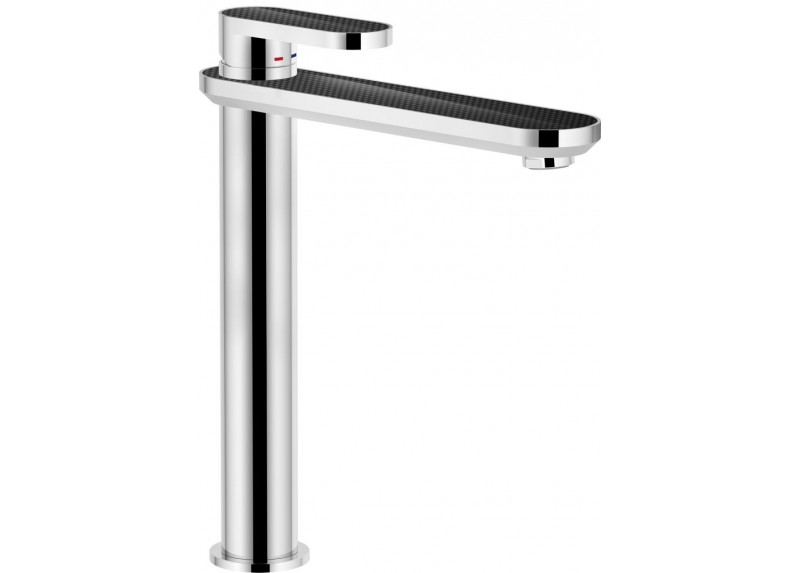 MONOMANDO DE LAVABO ALTO DRESS CROMO-CARBON POLISHED