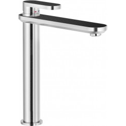 MONOMANDO DE LAVABO ALTO DRESS ACERO INOX CARBON MATT