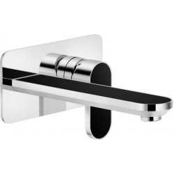 MONOMANDO DE LAVABO EMPOTRADO PARTE EXTERIOR DRESS CROMO-BLACK