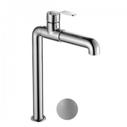 MONOMANDO DE LAVABO HORIZONTAL ALTO CENTURY GUN METAL BRILLO