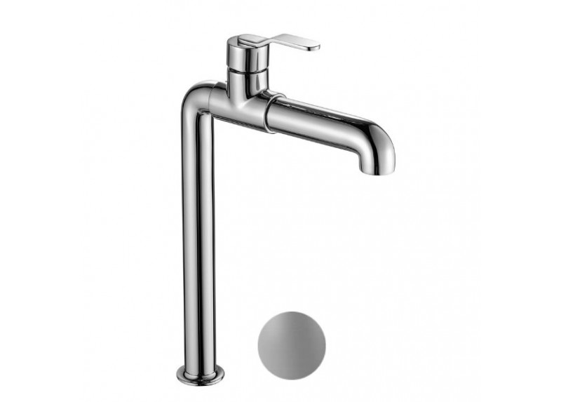 MONOMANDO DE LAVABO HORIZONTAL ALTO CENTURY GUN METAL BRILLO