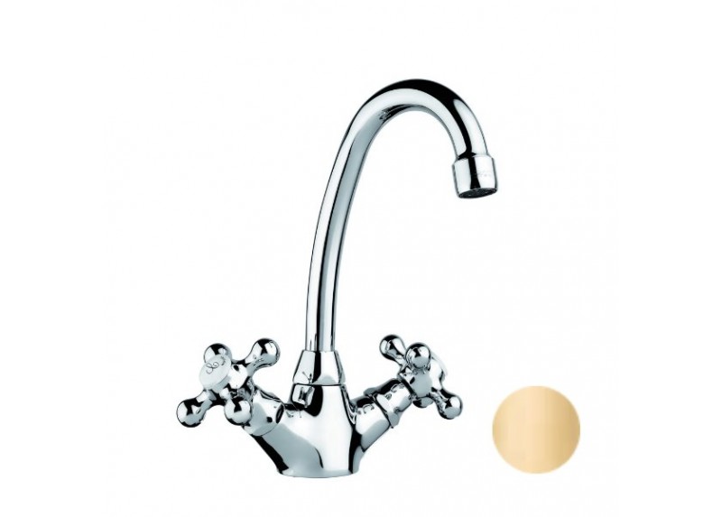 BIMANDO DE LAVABO BELL-STIL GIRATORIO ORO BRILLO