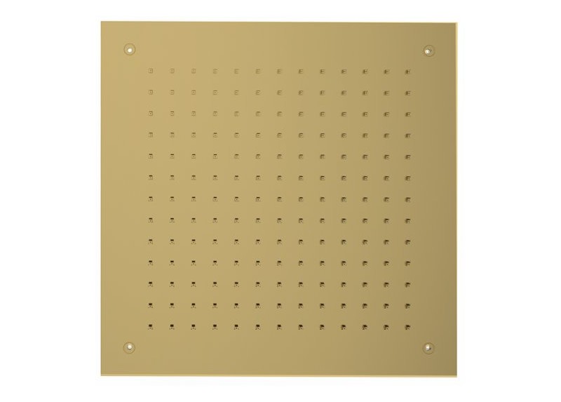 ROCIADOR DE DUCHA LIBIS 38X38 BRAZO A PARED ORO CEPILLADO