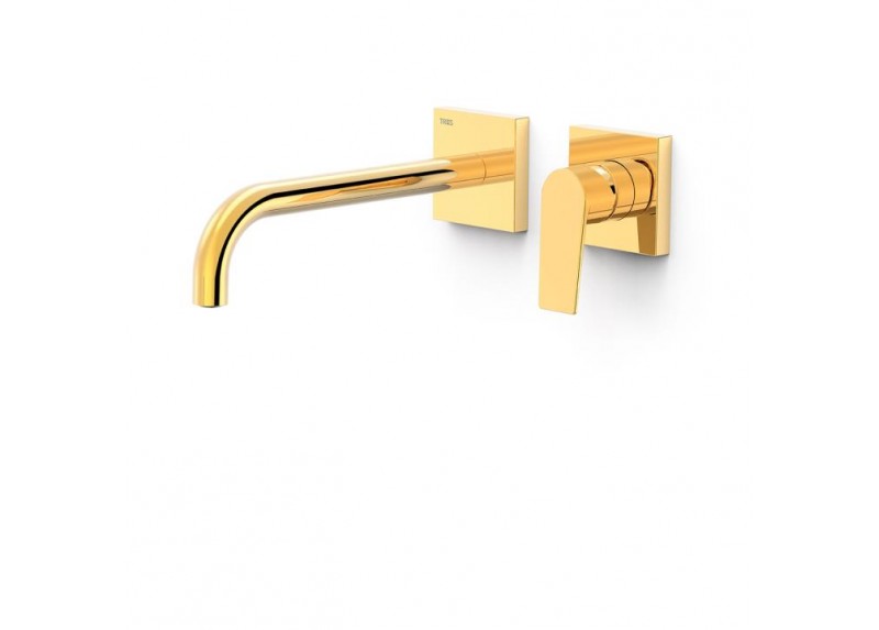 MONOMANDO DE LAVABO EMPOTRADO PROJECT ORO 24K  BRILLO