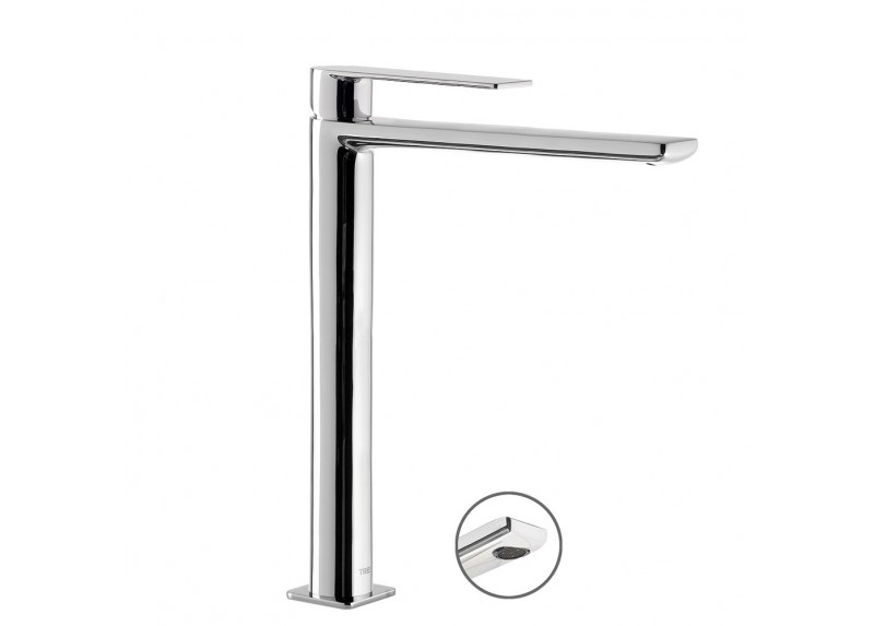 MONOMANDO DE LAVABO ALTO CON MANETA LOFT CROMO BRILLO