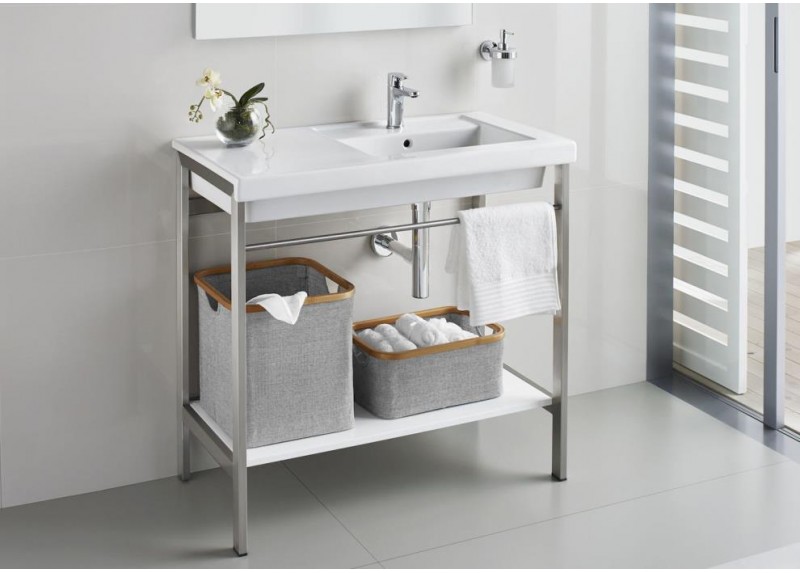 LAVABO PRISMA BLANCO BRILLO 90X45X13 DERECHA