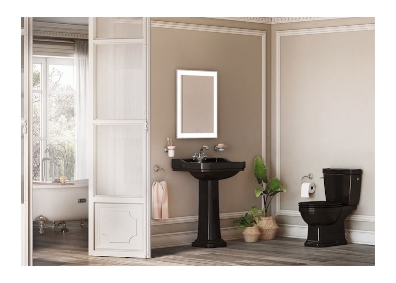 LAVABO CARMEN NEGRO BRILLO 80X50X22,5