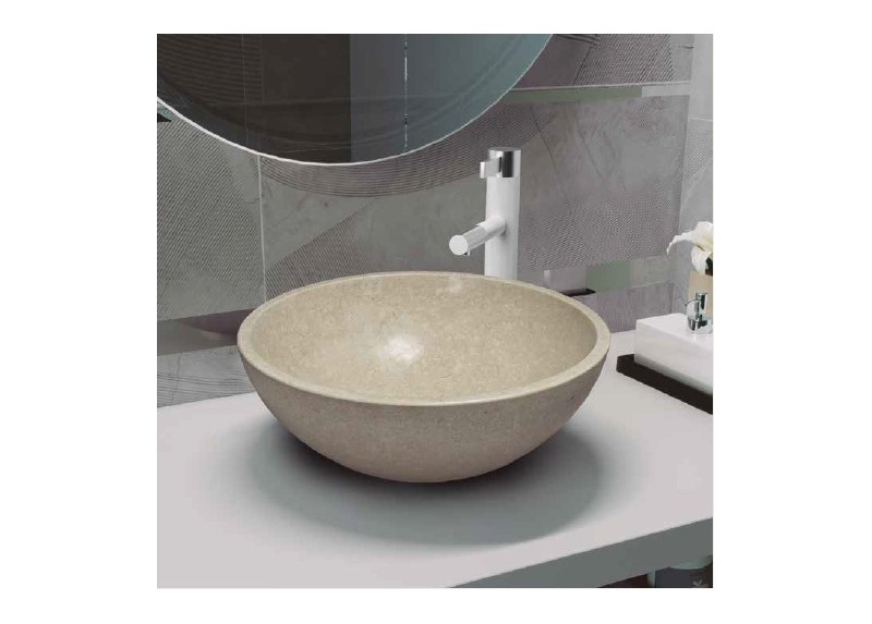 LAVABO BELENUS BEIGE SATINADO 40X40X15