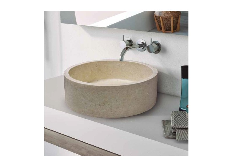 LAVABO RACE BEIGE SATINADO 40X40X15