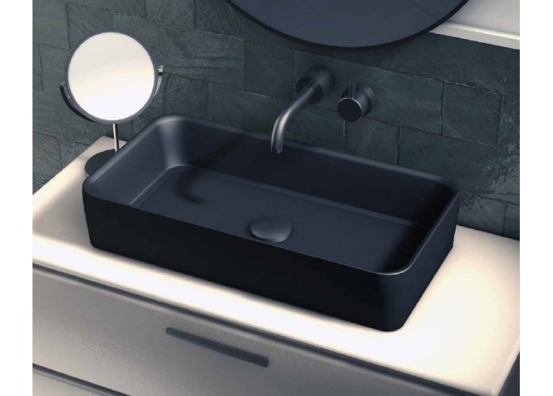 LAVABO FOGO NEGRO MATE 61X34,5X11