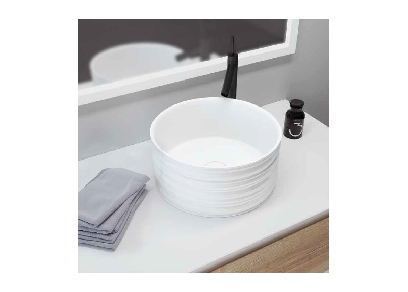 LAVABO ANETO BLANCO BRILLO 41X41X18