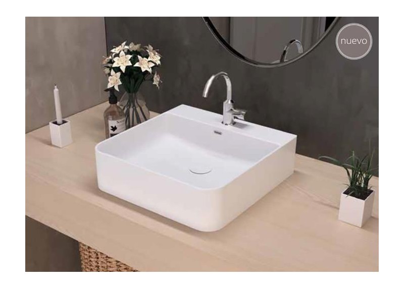 LAVABO EUME BLANCO BRILLO 42X42X13