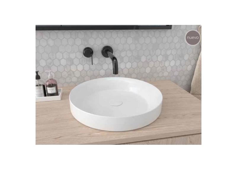 LAVABO ONTARIO BLANCO BRILLO 40X40X11