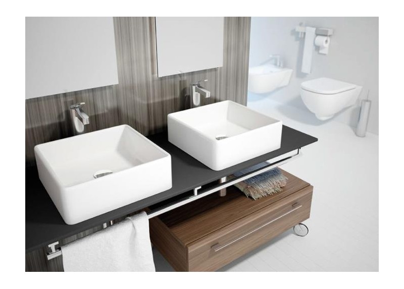 LAVABO APIS BLANCO BRILLO 38X38X13