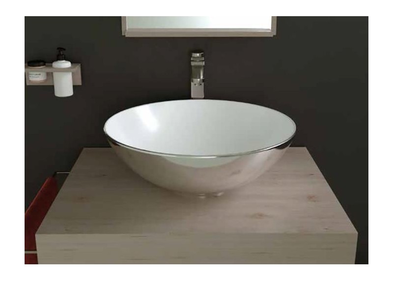 LAVABO BOL BICOLOR BRILLO 40X40X15