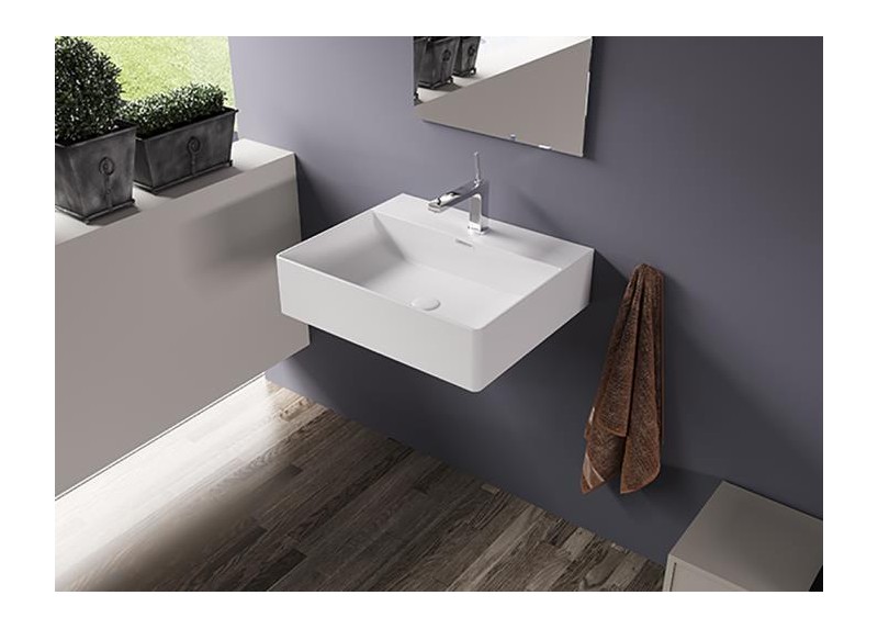 LAVABO SIL BLANCO BRILLO 50X42X13