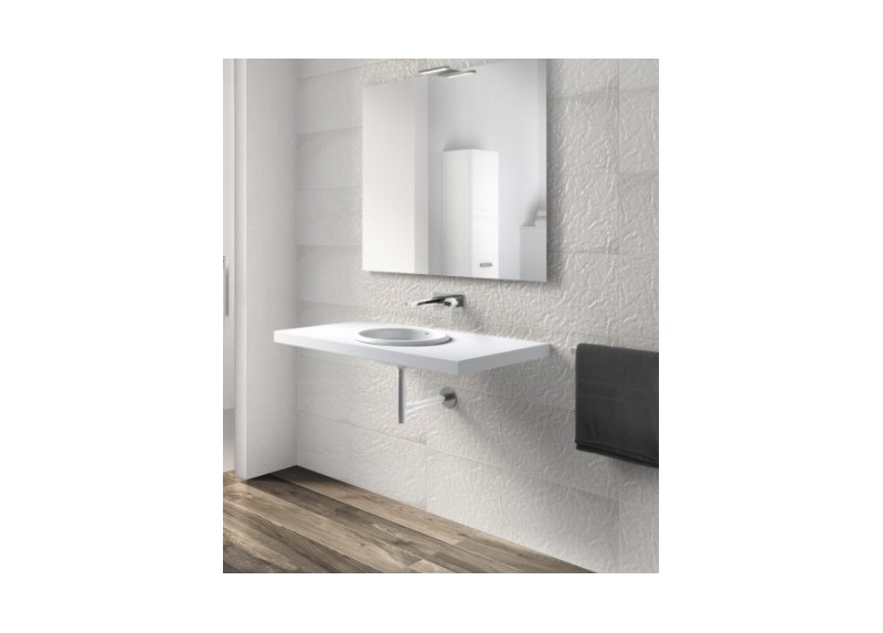 LAVABO FORO BLANCO BRILLO 36X36X16,5