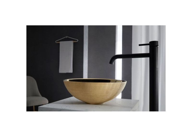 LAVABO BREST DORADO DORADO PULIDO 40,5X40,5X15