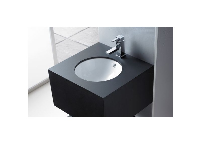 LAVABO CERDEÑA BLANCO BRILLO 37X37X17