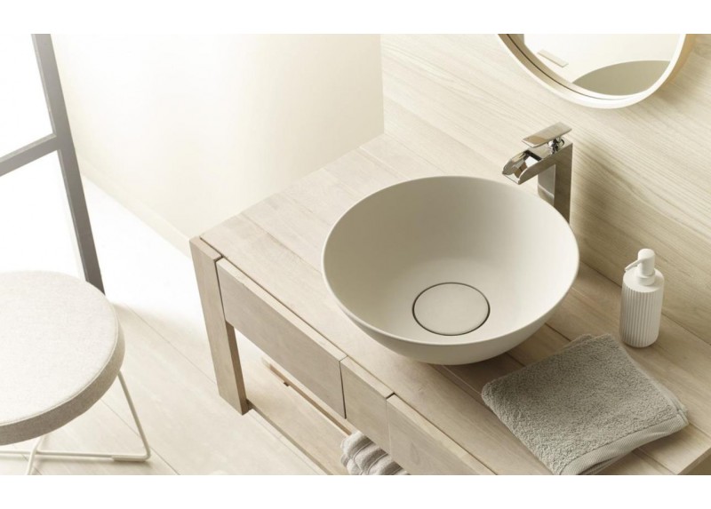 LAVABO NEW CUENCA CREMA NATURAL 43X43X16