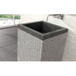 Lavabo de color Gris perla,antracita de Bathco