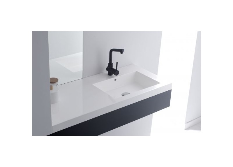 LAVABO CASTRO BLANCO SATINADO 80X45X8,5