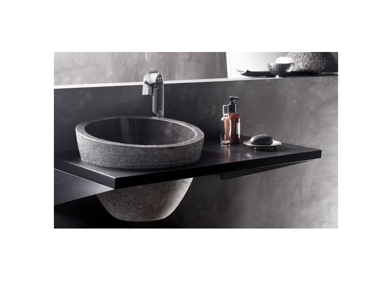 LAVABO MIRAGE BLACK MATE 40X40X30