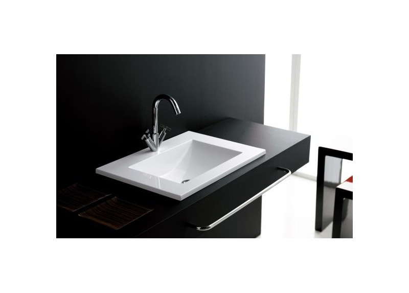 LAVABO MONTECARLO BLANCO SATINADO 100X45X18