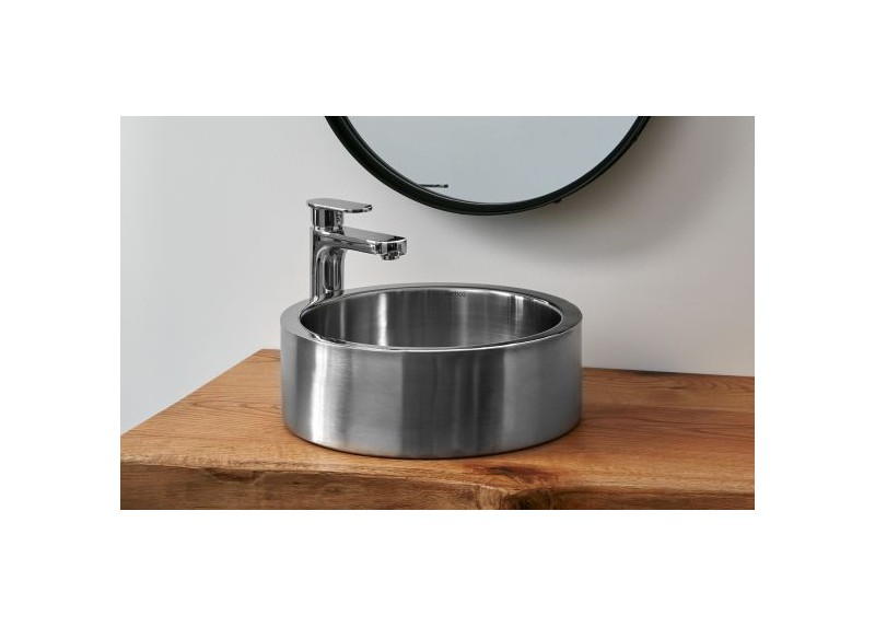 LAVABO ORUÑA ACERO SATINADO 36,5X36,5X12