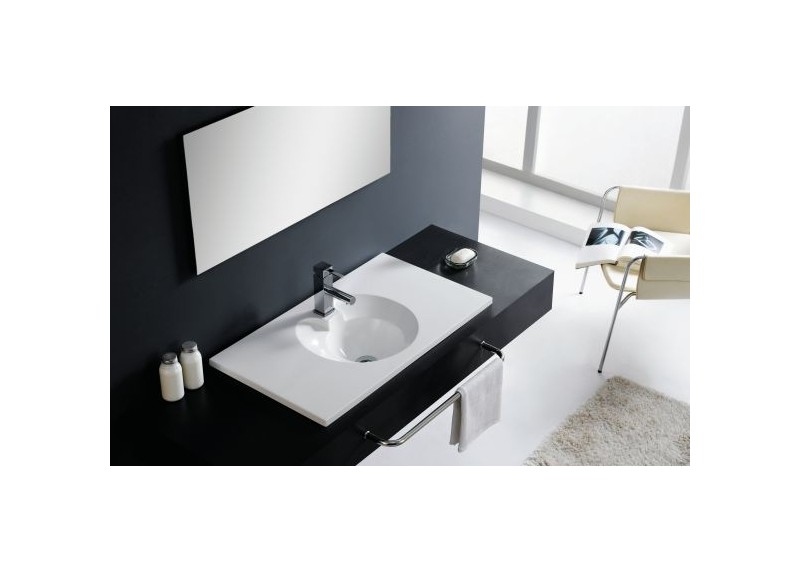 LAVABO OVNI BLANCO SATINADO 81X45,5X16