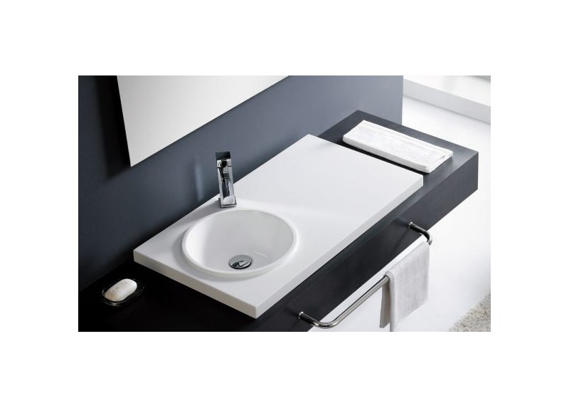 LAVABO SATÉLITE BLANCO SATINADO 80X45X15,5