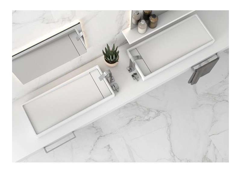 LAVABO SPOT BLANCO MATE 77,5X32X8