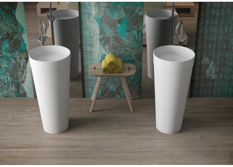 PEDESTAL FS BLANCO MATE 40X40X85