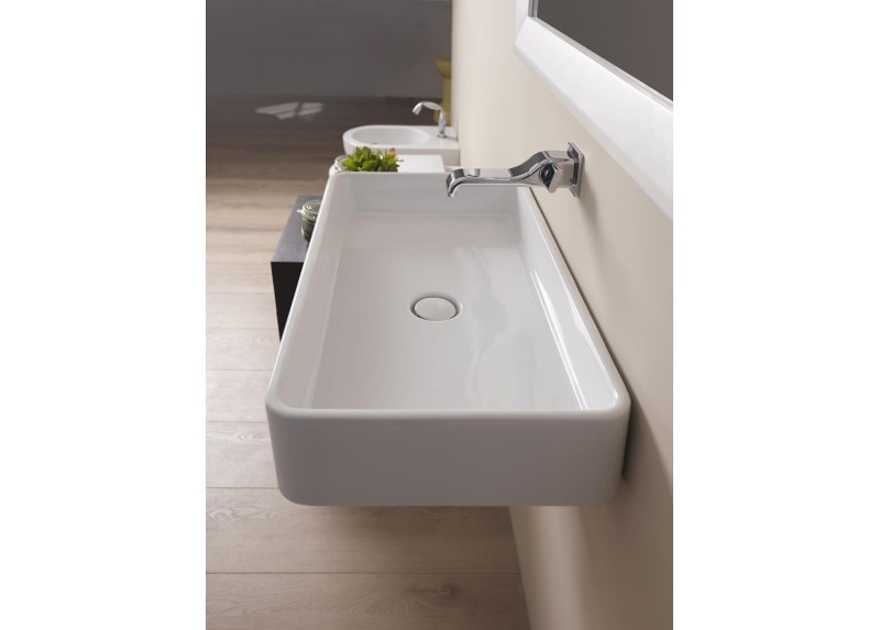 LAVABO MINIWASH BLANCO BRILLO 75X40X13