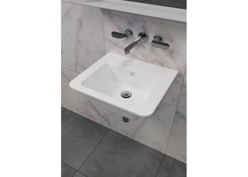 LAVABO VOLO BLANCO BRILLO 52X46X16