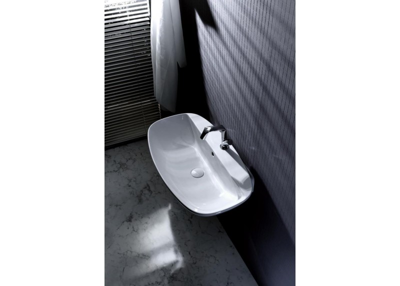 LAVABO NUDA BLANCO BRILLO 76X44,5X15