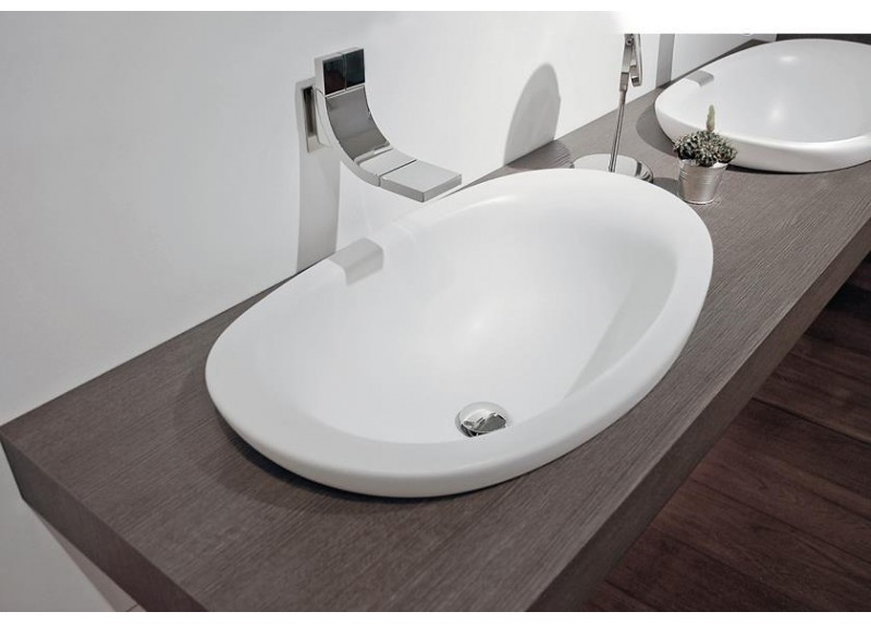 LAVABO IO BLANCO BRILLO 45X75X28