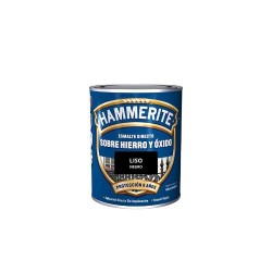 HAMMERITE ESMALTE LISO 750 ML. NEGRO  - FERROLAN