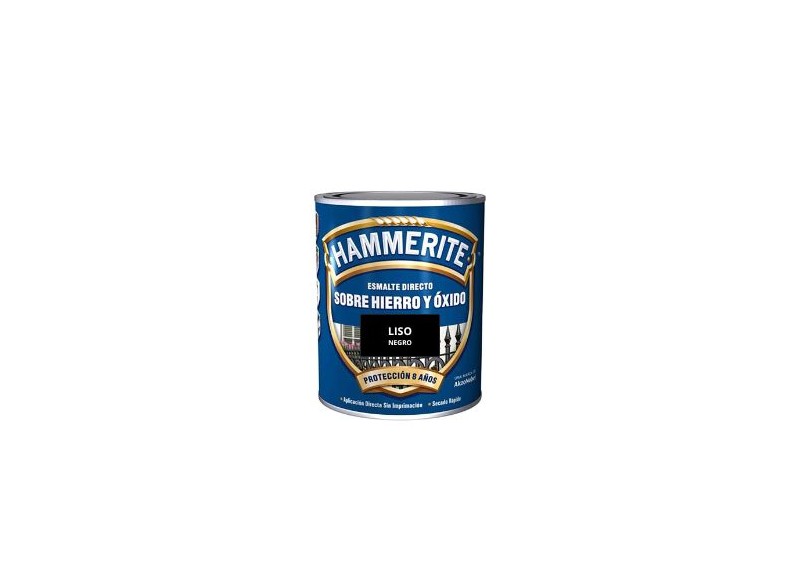 HAMMERITE ESMALTE LISO 750 ML. NEGRO  - FERROLAN