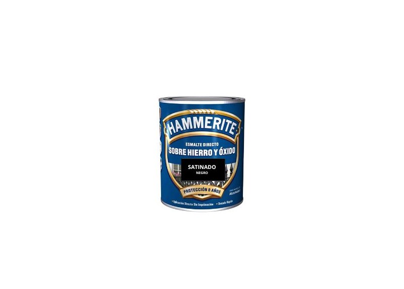 HAMMERITE ESMALTE SATINADO 750 ML. NEGRO  - FERROLAN