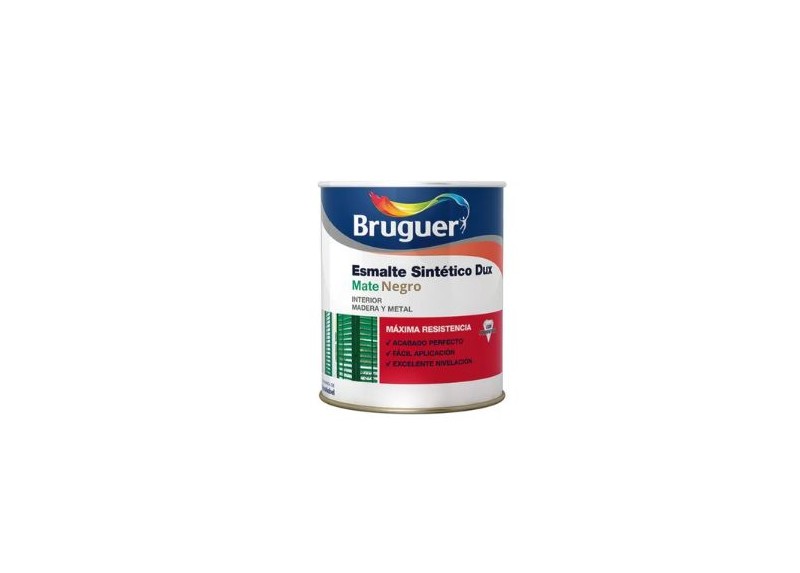 BRUGUER ESMALTE SINTÉTICO MATE 750 ML. NEGRO  - FERROLAN