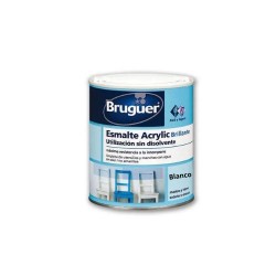 BRUGUER ESMALTE ACRÍLICO BRILLO 750 ML. BLANCO  - FERROLAN