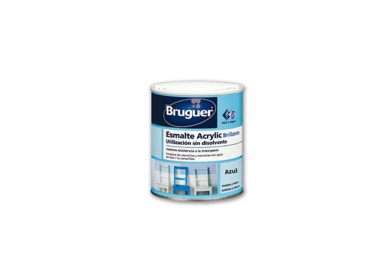 BRUGUER ESMALTE ACRÍLICO BRILLO 750 ML. AZUL  - FERROLAN