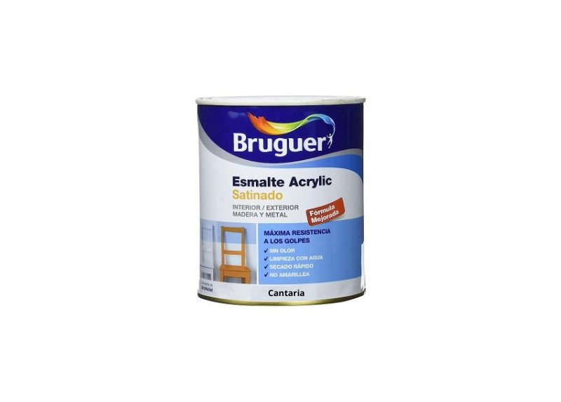 BRUGUER ESMALTE ACRÍLICO SATINADO 750 ML. CANTARIA  - FERROLAN