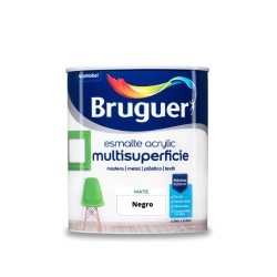 BRUGUER ESMALTE ACRÍLICO MATE 750 ML. NEGRO  - FERROLAN