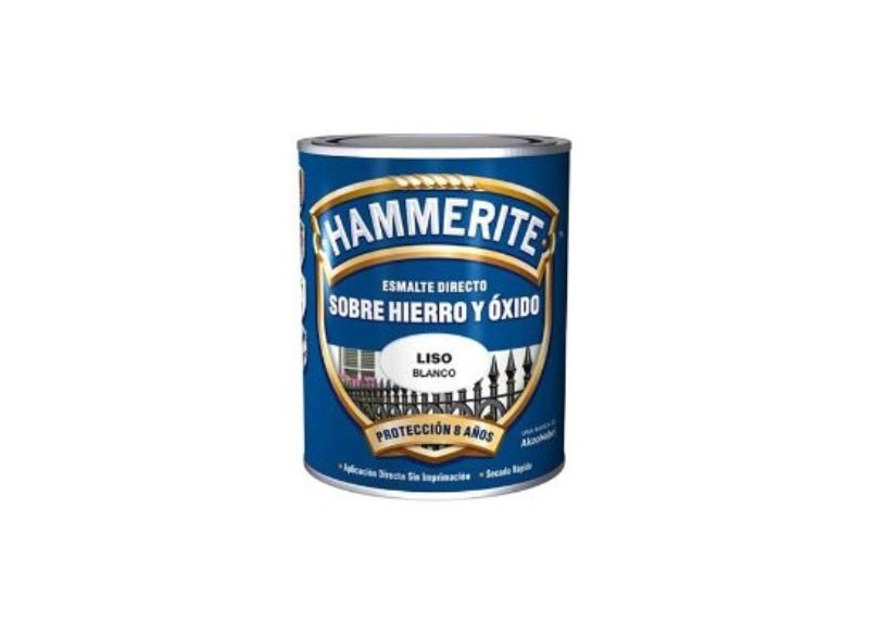 HAMMERITE ESMALTE LISO 5 LTS. BLANCO  - FERROLAN