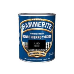 HAMMERITE ESMALTE LISO 5 LTS. NEGRO  - FERROLAN