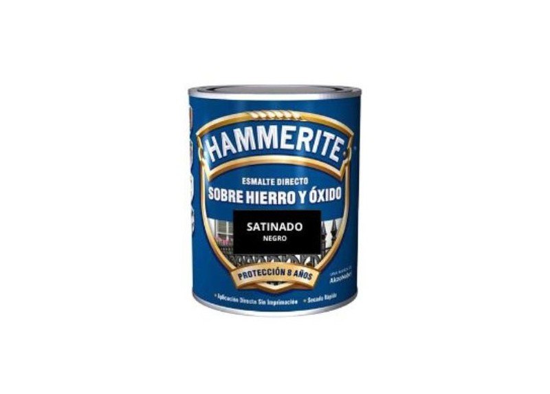 HAMMERITE ESMALTE SATINADO 5 LTS. NEGRO  - FERROLAN